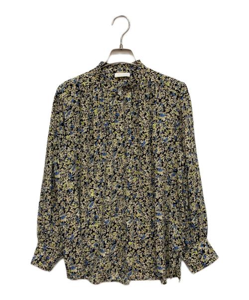 BALLSEY（ボールジィ）BALLSEY (ボールジィ) ブローフラワープリント フリルブラウス マルチカラー サイズ:36の古着・服飾アイテム