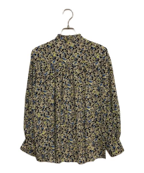 BALLSEY（ボールジィ）BALLSEY (ボールジィ) ブローフラワープリント フリルブラウス マルチカラー サイズ:36の古着・服飾アイテム