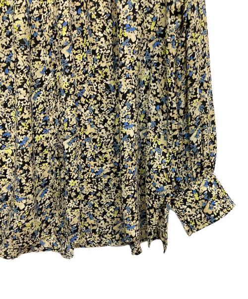 BALLSEY（ボールジィ）BALLSEY (ボールジィ) ブローフラワープリント フリルブラウス マルチカラー サイズ:36の古着・服飾アイテム