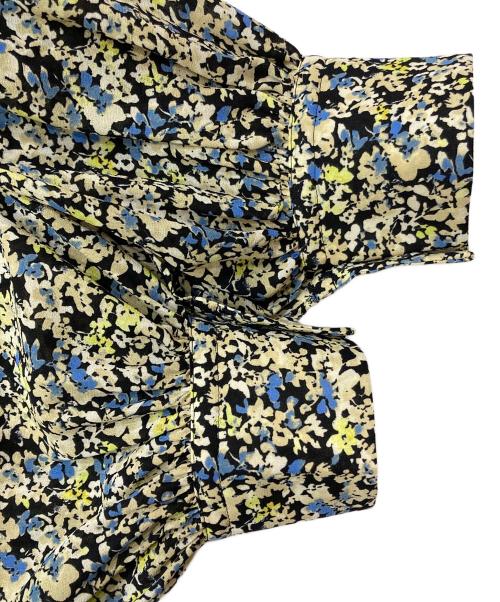 BALLSEY（ボールジィ）BALLSEY (ボールジィ) ブローフラワープリント フリルブラウス マルチカラー サイズ:36の古着・服飾アイテム