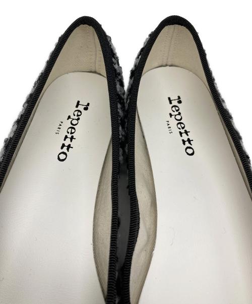 repetto（レペット）repetto (レペット) バレエシューズ ブラック×グレー サイズ:38の古着・服飾アイテム