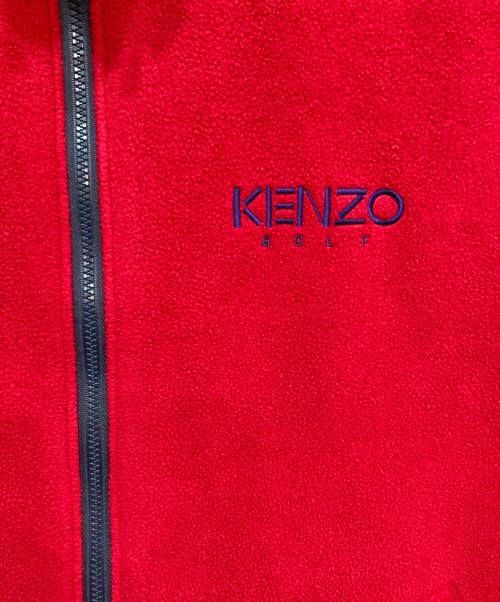 KENZO GOLF（ケンゾー ゴルフ）KENZO GOLF (ケンゾー ゴルフ) リバーシブルベスト レッド×パープル サイズ:3の古着・服飾アイテム