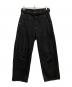 PUBLIC TOKYO（パブリックトウキョウ）の古着「ベルテッドデニムパンツ」｜ブラック
