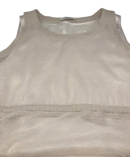 MORABITO（モラビト）MORABITO (モラビト) ノースリーブワンピース ベージュ サイズ:38の古着・服飾アイテム
