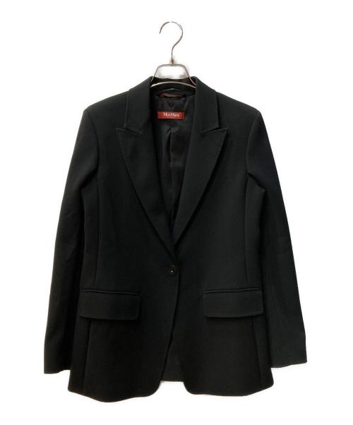 Max Mara Studio（マックスマーラ ストゥディオ）Max Mara Studio (マックスマーラ ストゥディオ) テーラードジャケット ブラック サイズ:38の古着・服飾アイテム