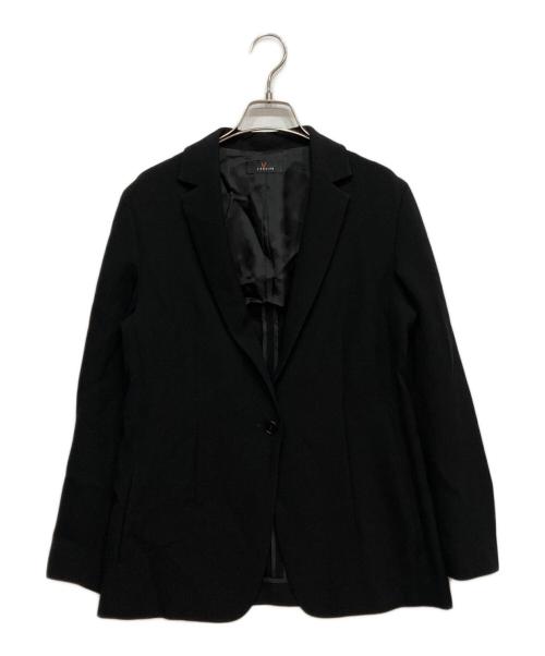 L'EQUIPE（レキップ）L'EQUIPE (レキップ) バックサテンテーラードジャケット ブラック サイズ:38の古着・服飾アイテム