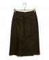 KUME (クメ) Wool Blend Side Button Skirt / ウールブレンドサイドボタンスカート ブラウン サイズ:S：10000円