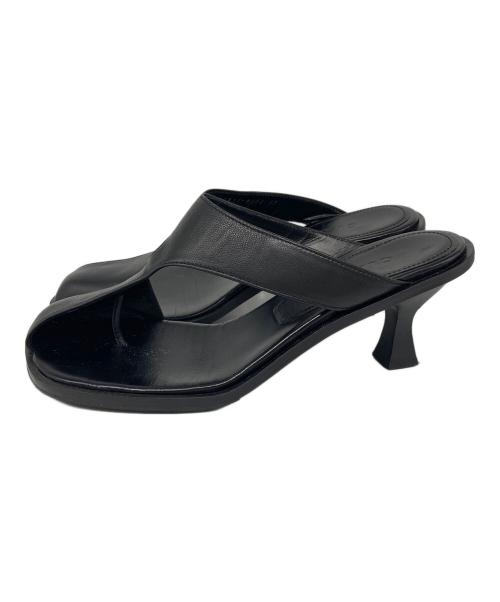 CLANE（クラネ）CLANE (クラネ) CURVED DESIGN SANDALS ブラック サイズ:37の古着・服飾アイテム