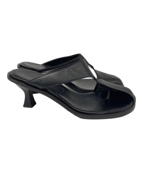CLANE（クラネ）CLANE (クラネ) CURVED DESIGN SANDALS ブラック サイズ:37の古着・服飾アイテム