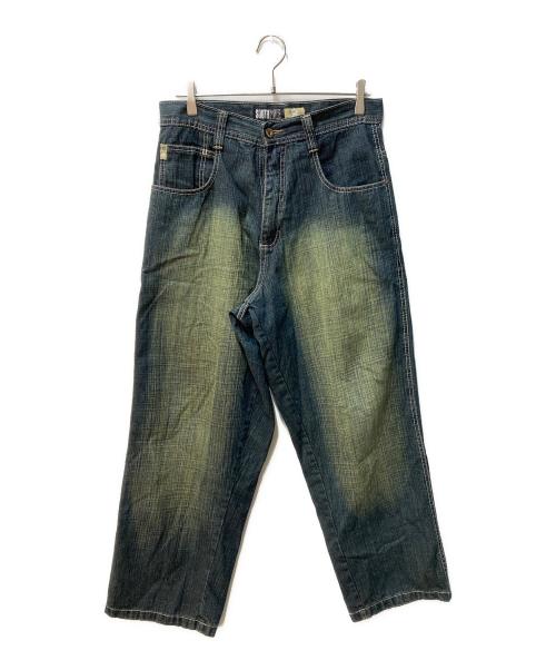 SOUTHPOLE（サウスポール）SOUTHPOLE (サウスポール) ウォッシュ加工ワイドデニムパンツ インディゴ サイズ:81cm（W32）の古着・服飾アイテム