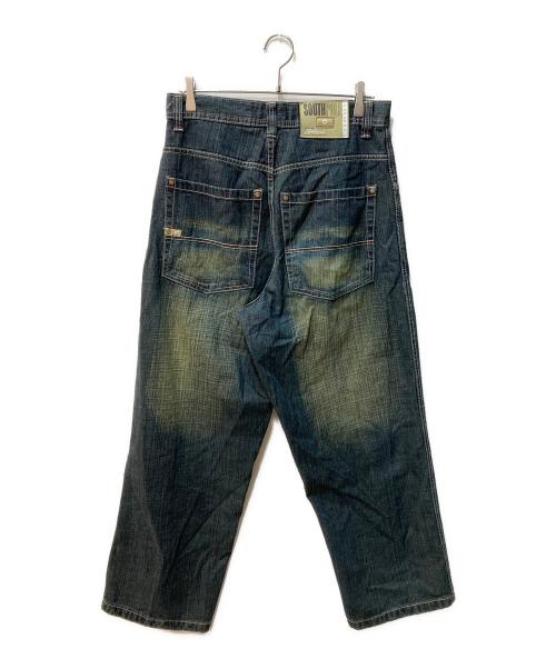 SOUTHPOLE（サウスポール）SOUTHPOLE (サウスポール) ウォッシュ加工ワイドデニムパンツ インディゴ サイズ:81cm（W32）の古着・服飾アイテム