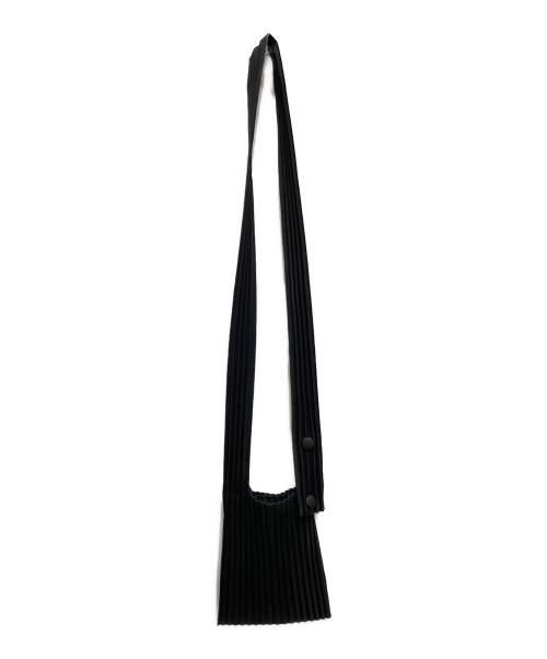 HOMME PLISSE ISSEY MIYAKE（オム プリッセ イッセイ ミヤケ）HOMME PLISSE ISSEY MIYAKE (オム プリッセ イッセイ ミヤケ) POCKET プリーツ ショルダーバッグ ブラックの古着・服飾アイテム