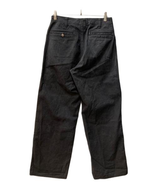 IHATOV（イーハトーブ）IHATOV (イーハトーブ) ヘリンボーンワイドデニムパンツ グレー サイズ:Ｓの古着・服飾アイテム