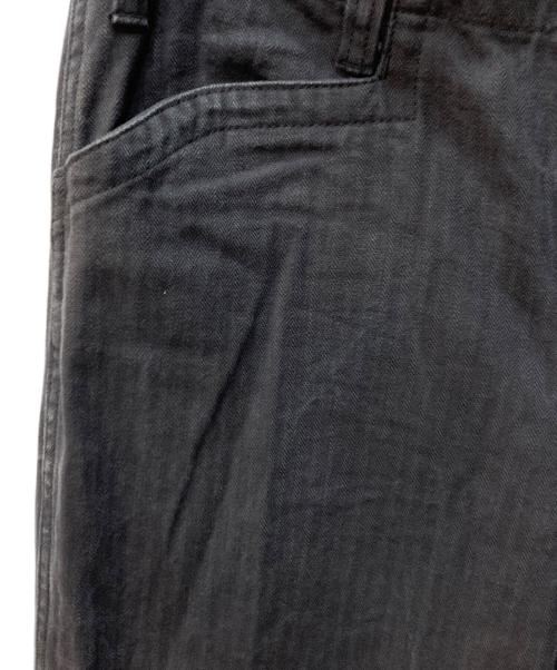 IHATOV（イーハトーブ）IHATOV (イーハトーブ) ヘリンボーンワイドデニムパンツ グレー サイズ:Ｓの古着・服飾アイテム