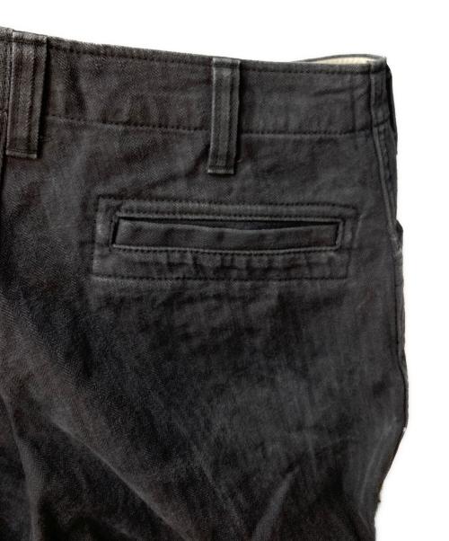 IHATOV（イーハトーブ）IHATOV (イーハトーブ) ヘリンボーンワイドデニムパンツ グレー サイズ:Ｓの古着・服飾アイテム