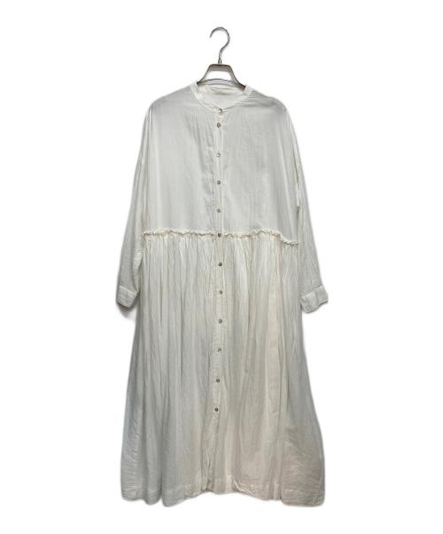 utilite（ユティリテ）utilite (ユティリテ) シャツワンピース ホワイト サイズ:表記無しの古着・服飾アイテム