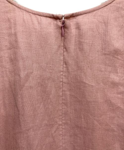 JOURNAL STANDARD（ジャーナルスタンダード）JOURNAL STANDARD (ジャーナルスタンダード) リネンハーフスリーブマキシフレアワンピース ピンク サイズ:38の古着・服飾アイテム