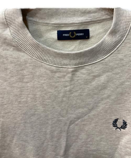FRED PERRY（フレッドペリー）FRED PERRY (フレッドペリー) Crew Neck Sweatshirt グレー サイズ:Mの古着・服飾アイテム