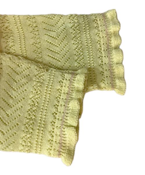 CELFORD（セルフォード）CELFORD (セルフォード) レースニット イエロー サイズ:36 未使用品の古着・服飾アイテム