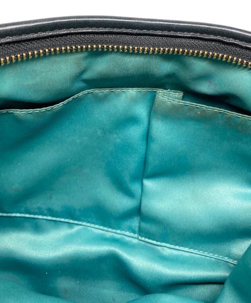 COACH（コーチ）COACH (コーチ) エルゴレザープリーテッドホーボー. ショルダーバッグ ブラックの古着・服飾アイテム