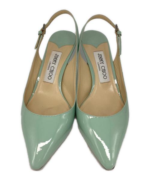 JIMMY CHOO（ジミーチュウ）JIMMY CHOO (ジミーチュウ) ポインテッドトゥパンプス ミントグリーン サイズ:35 1/2の古着・服飾アイテム