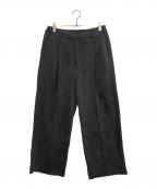 MAISON SPECIALメゾンスペシャル）の古着「Chenille Yarn Corduroy Prime-Wide Easy Pants」｜グレー