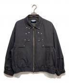 MAISON SPECIALメゾンスペシャル）の古着「Yoke Rivets Prime-Over Blouson / ヨークリベットプライムオーバーブルゾン」｜グレー