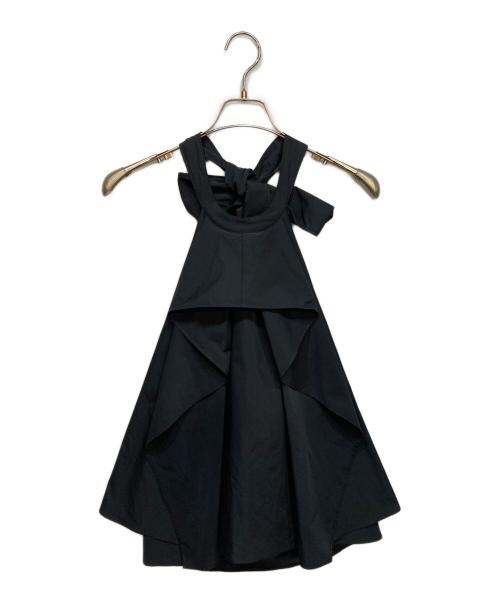 cygne（シーニュ）cygne (シーニュ) バックリボントップス ブラック サイズ:FREEの古着・服飾アイテム