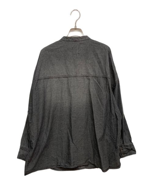 Spick and Span（スピック＆スパン）Spick and Span (スピック＆スパン) バンドカラーボックスダンガリーシャツ グレー サイズ:FREEの古着・服飾アイテム