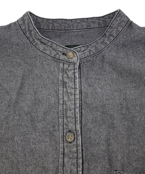 Spick and Span（スピック＆スパン）Spick and Span (スピック＆スパン) バンドカラーボックスダンガリーシャツ グレー サイズ:FREEの古着・服飾アイテム