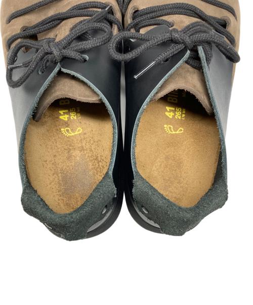 BIRKENSTOCK（ビルケンシュトック）BIRKENSTOCK (ビルケンシュトック) モンタナレザーシューズ ブラック×ブラウン サイズ:26.5cmの古着・服飾アイテム