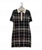 ）の古着「Trois Logo Knit Mini Dress」｜ブラック