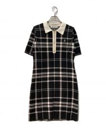 HER LIP TO（ハーリップトゥ）の古着「Trois Logo Knit Mini Dress」｜ブラック