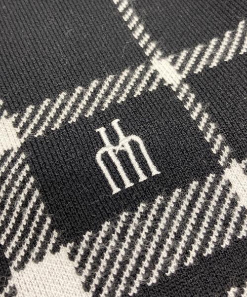 HER LIP TO（ハーリップトゥ）HER LIP TO (ハーリップトゥ) Trois Logo Knit Mini Dress ブラック サイズ:Mの古着・服飾アイテム