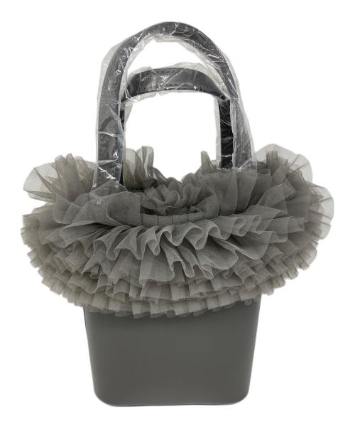 Lily Brown（リリーブラウン）Lily Brown (リリーブラウン) チュール切り替えトート グレー 未使用品の古着・服飾アイテム