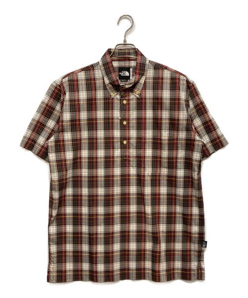 THE NORTH FACE（ザ ノース フェイス）THE NORTH FACE (ザ ノース フェイス) チェックプルオーバーシャツ ブラウン サイズ:LL 未使用品の古着・服飾アイテム
