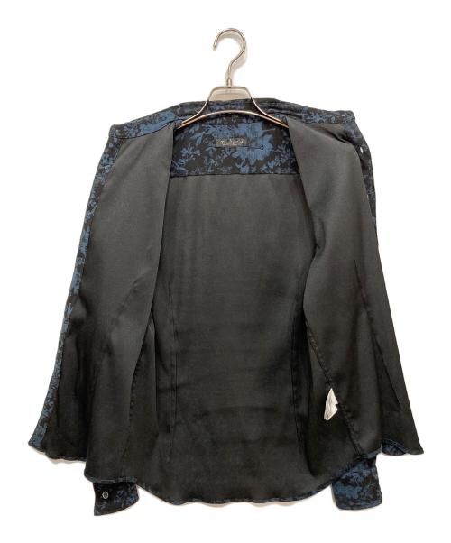 TORNADO MART（トルネードマート）TORNADO MART (トルネードマート) シャドーボタニカルストレッチオックス ブラック×ブルー サイズ:Ｌの古着・服飾アイテム