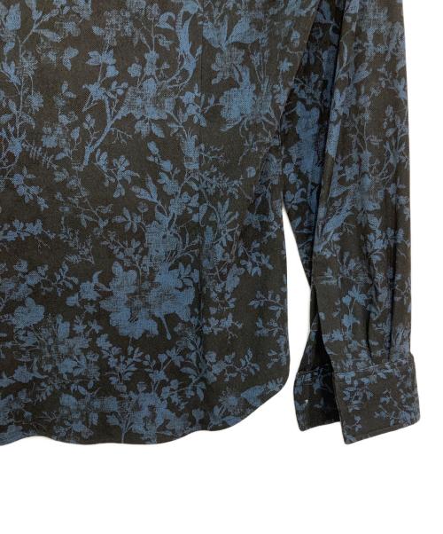 TORNADO MART（トルネードマート）TORNADO MART (トルネードマート) シャドーボタニカルストレッチオックス ブラック×ブルー サイズ:Ｌの古着・服飾アイテム