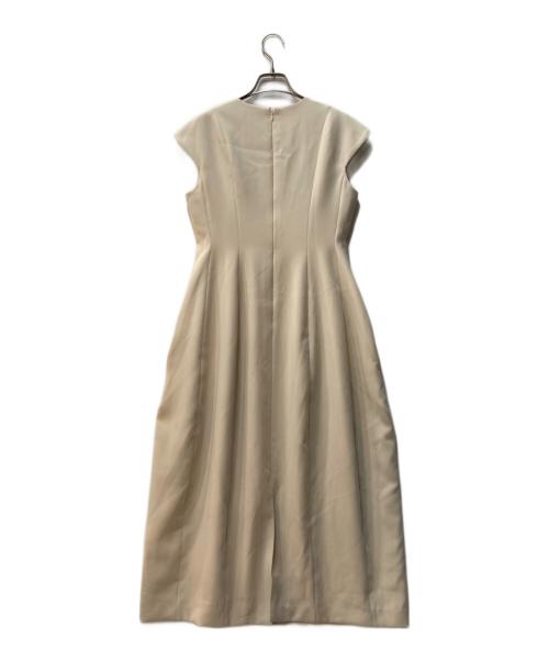BALLSEY（ボールジィ）BALLSEY (ボールジィ) スティフダブルクロス バレルシルエットワンピース アイボリー サイズ:34の古着・服飾アイテム