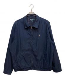 POLO RALPH LAUREN（ポロ・ラルフローレン）の古着「スイングトップ」｜ネイビー