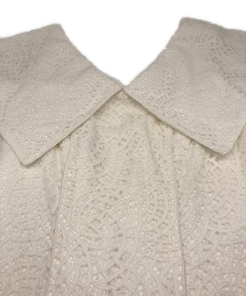 HER LIP TO（ハーリップトゥ）HER LIP TO (ハーリップトゥ) Como Back Lace-Up Dres ホワイト サイズ:Sの古着・服飾アイテム