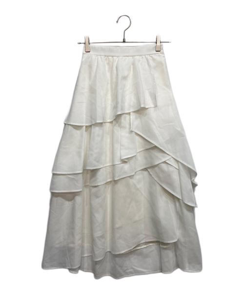 CADUNE（カデュネ）CADUNE (カデュネ) スカート ホワイト サイズ:34 未使用品の古着・服飾アイテム
