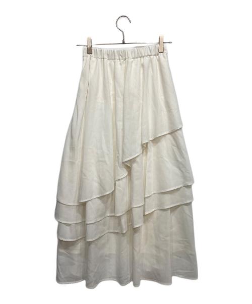 CADUNE（カデュネ）CADUNE (カデュネ) スカート ホワイト サイズ:34 未使用品の古着・服飾アイテム