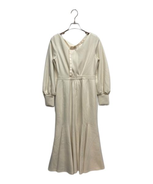 HER LIP TO（ハーリップトゥ）HER LIP TO (ハーリップトゥ) Tucked Mermaid Ponte Dress アイボリー サイズ:Ｓの古着・服飾アイテム