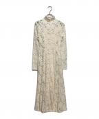 FRAY IDフレイ アイディー）の古着「フラワーストレッチレースワンピース」｜アイボリー