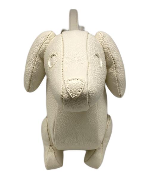 Thom Browne（トムブラウン）Thom Browne (トムブラウン) Hector レザーショルダーバッグ ホワイトの古着・服飾アイテム