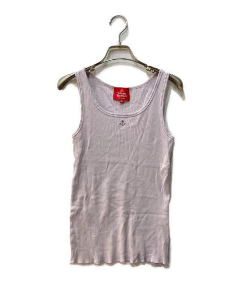 Vivienne Westwood RED LABEL（ヴィヴィアンウエストウッドレッドレーベル）Vivienne Westwood RED LABEL (ヴィヴィアンウエストウッドレッドレーベル) ノースリーブカットソー パープル サイズ:00の古着・服飾アイテム