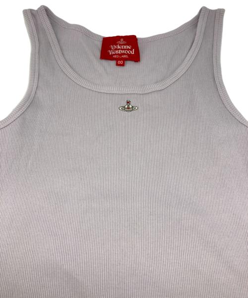 Vivienne Westwood RED LABEL（ヴィヴィアンウエストウッドレッドレーベル）Vivienne Westwood RED LABEL (ヴィヴィアンウエストウッドレッドレーベル) ノースリーブカットソー パープル サイズ:00の古着・服飾アイテム