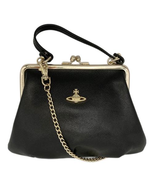 Vivienne Westwood（ヴィヴィアンウエストウッド）Vivienne Westwood (ヴィヴィアンウエストウッド) VICTORIA FRAME PURSE ブラックの古着・服飾アイテム