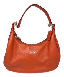 COACH（コーチ）の古着「ハーレーホーボーレザーワンショルダーバッグ」｜オレンジ